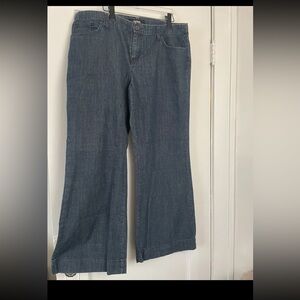 Wide Leg Crop Denim Size 16